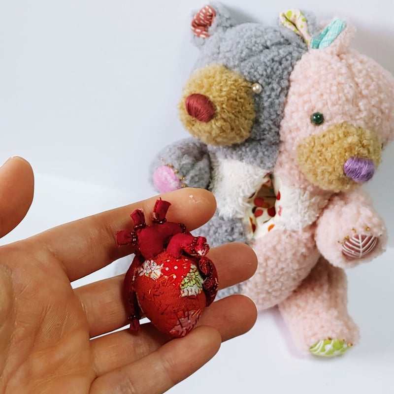 得意げなくま兄弟 シロクマ ぬいぐるみ テディベア 海外作家様 ハンドメイド 得意げなくま兄弟 シロクマ ぬいぐるみ テディベア 海外作家様