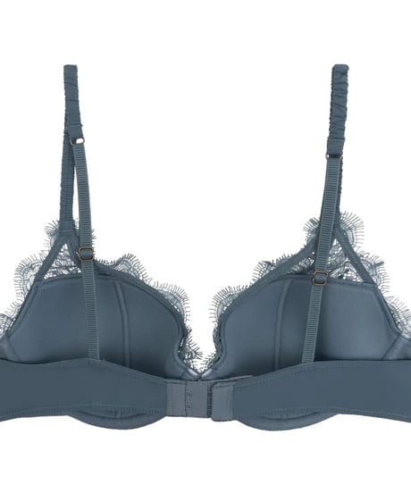 Love Stories Gwyneth Padded Wire Bra in Grey Blue