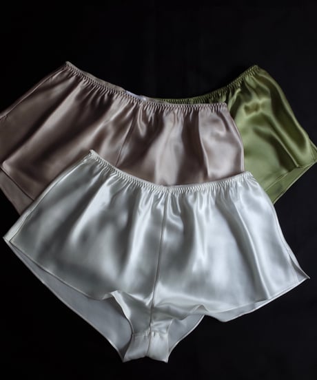 Luna di Seta Silk Boxer in Champagne