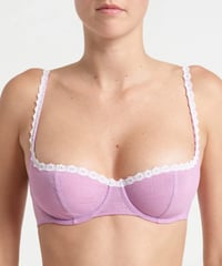 Yasmine Eslami Tamara Balcony Bra in Lavender
