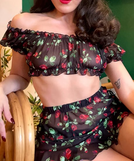 Only Hearts BETSEY ROSE EVA TOP in Rose Canopy