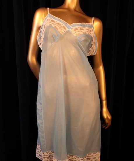 Vintage Dead Stock Nylon Dress in Blue
