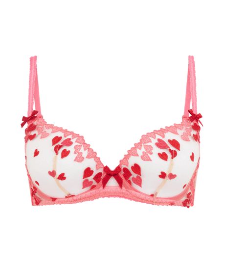 Agent Provocateur Cupid Plunge Underwired Bra in Pink