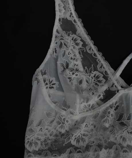 Lace Slip Dress in White