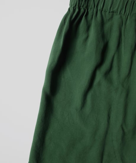 HAZE Silk Shorts in Forest
