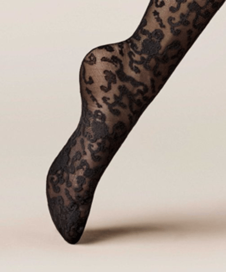 Kunert Flower Tights in Black