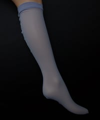 Only Hearts Tulle Knee Socks in Blue Bird