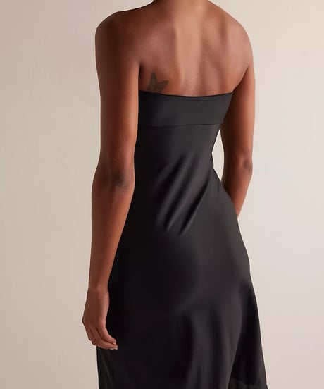 Only Hearts Second Skins Strapless Chemise in Black