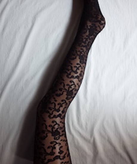Kunert Flower Tights in Black