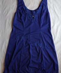 Vintage Slip Dress in Blue