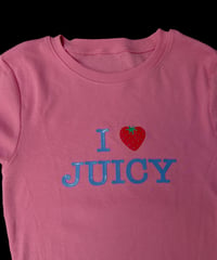 Juicy Heart T Shirt in Pink
