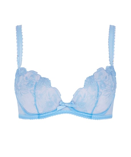 Agent Provocateur Jayce Plunge Underwired Bra in Baby Blue