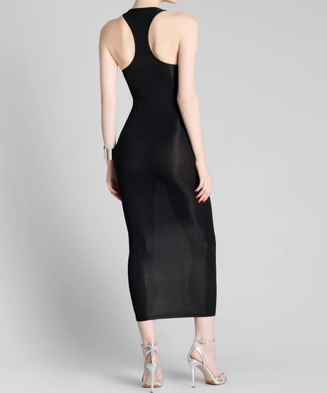 Maison Close La Femme Amazone Long Dress in Black