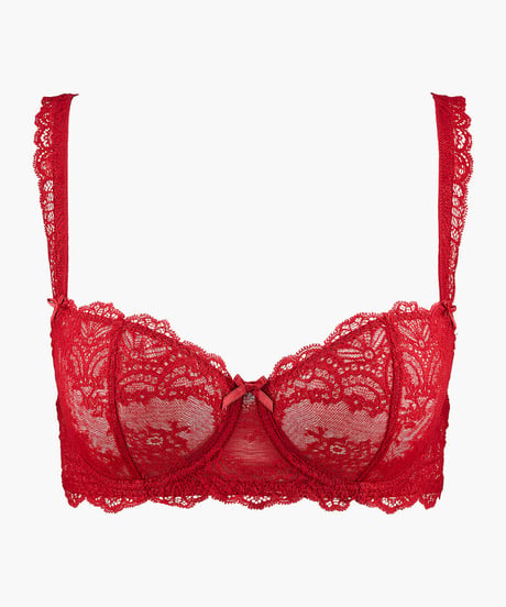 Aubade Danse des Sens Half Cup Bra in Red