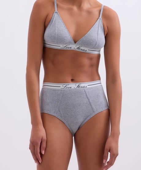 Love Stories Darling Undercovers Unpadded in Grey