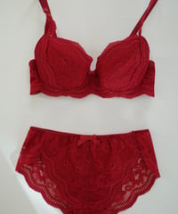 Peco Bra New Red Panty Set