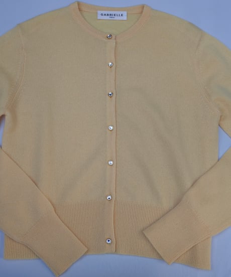 Cashmere Cardigan in Yellow