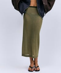 Love Stories Mia Elegant Mid-Waist Skirt in Green