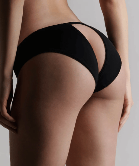 Maison Close Le Petit Secret Open Panty in Black