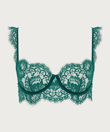 Coco de Mer Avani Balcony Bra in Teal