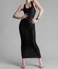 Maison Close La Femme Amazone Long Dress in Black