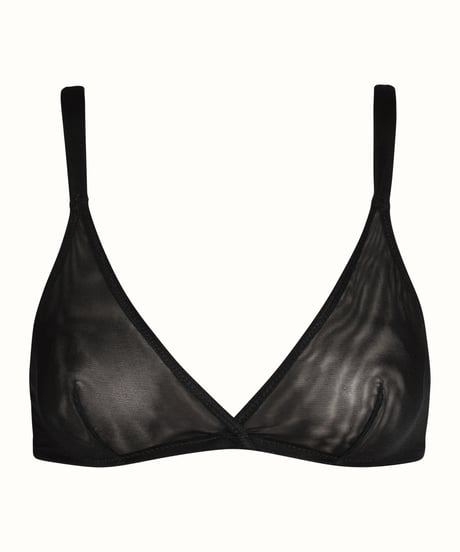 Patina Translucent Bra in Licorice (Black)
