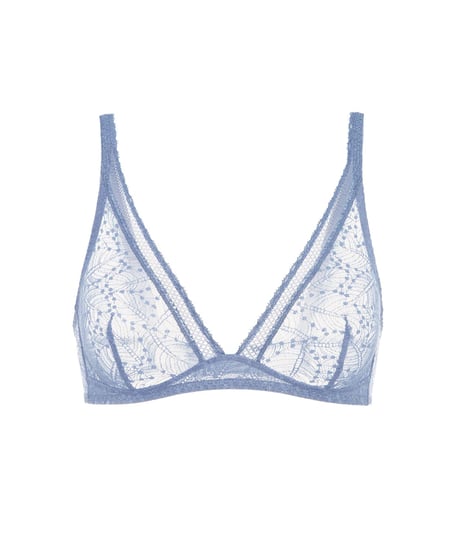 Simone Perele Comete Wireless Traingle Bra in Blue
