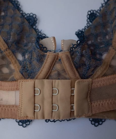 Wire Bra in Blue Beige