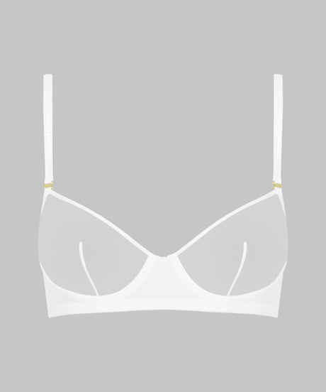 Maison Close Corps a Corp Balconette Bra in White