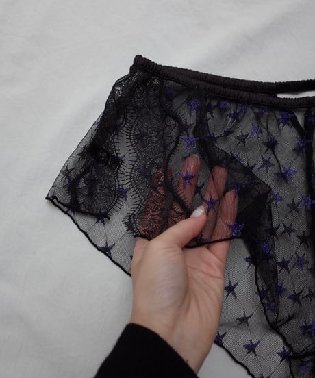 Star shorts in black