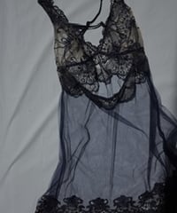 I.D. Sarrieri Lace Babydoll in Navy