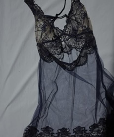 I.D. Sarrieri Lace Babydoll in Navy