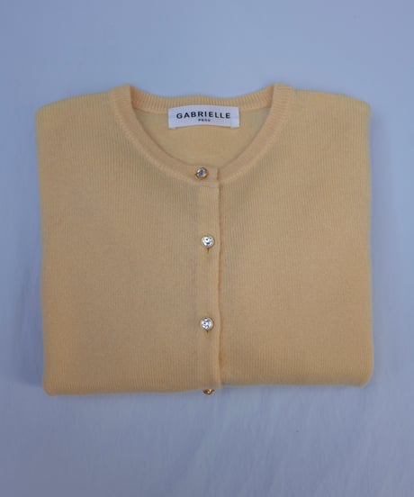 Cashmere Cardigan in Yellow