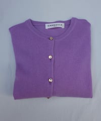 Cashmere Cardigan in Purple
