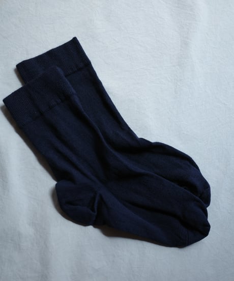 Wolford Cashmere Silk Socks in Navy