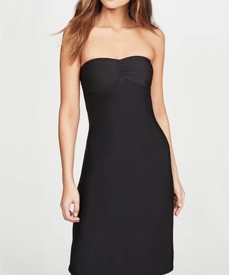Only Hearts Second Skins Strapless Chemise in Black