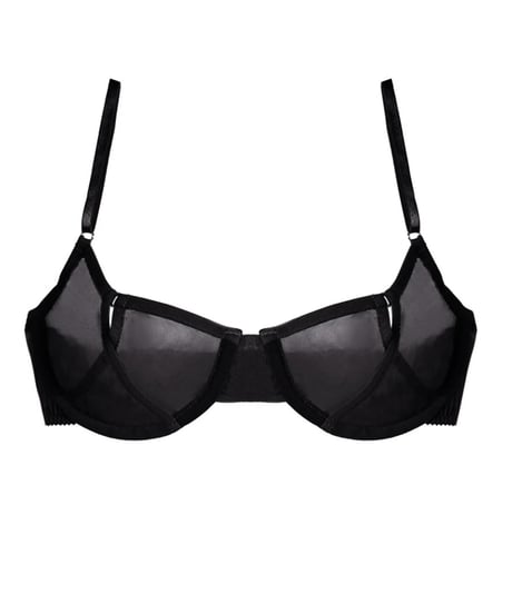 Only Hearts Whisper Coucou Underwire Bra in Black