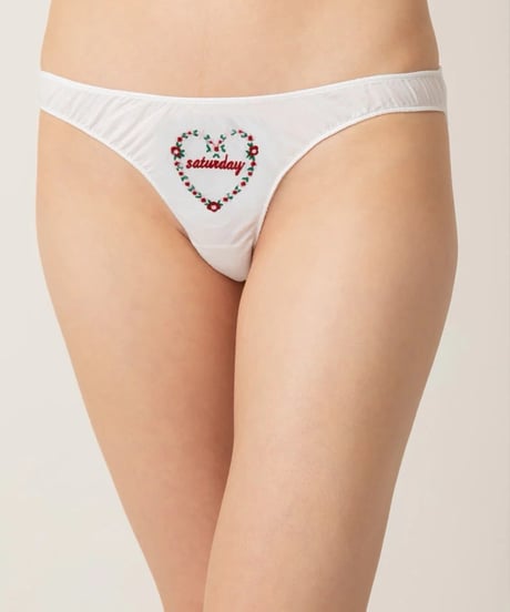 Only Hearts LONG WEEKEND 3 PACK EMBROIDERED PANTIES in White
