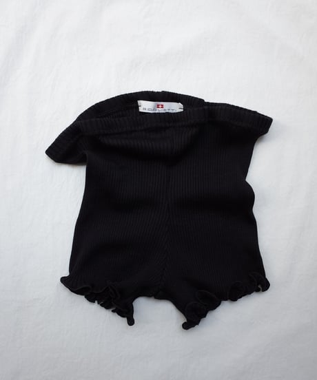 Boglietti Wool/Silk Rib Tap Pants in Black