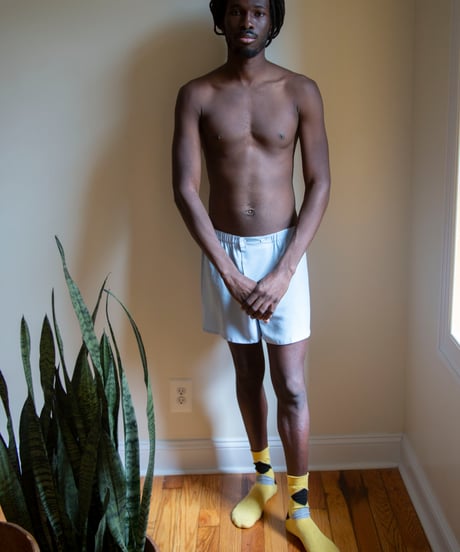 HAZE Silk Shorts in Classic Blue
