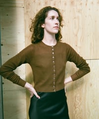 HAZE Cashmere Cardigan in Brown