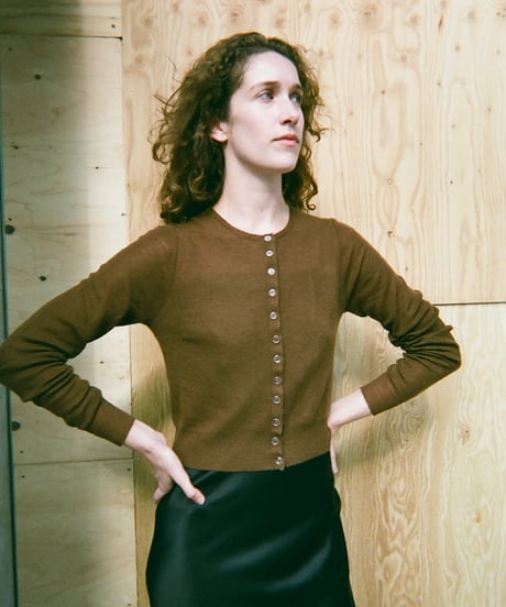 HAZE Cashmere Cardigan in Brown