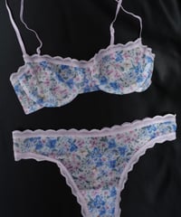 Only Hearts Pink Violet Vintage Thong in Wildflower