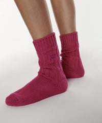 Rib Socks in Pink