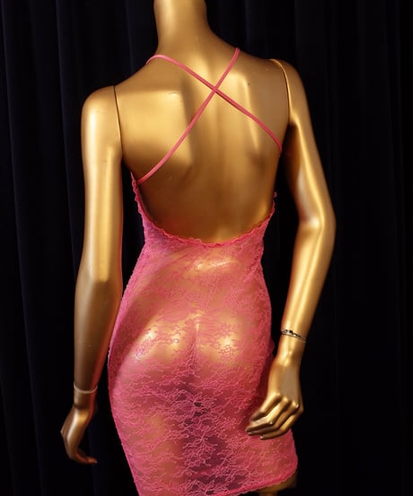 Agent Provocateur HINDA Slip Dress Fuschia