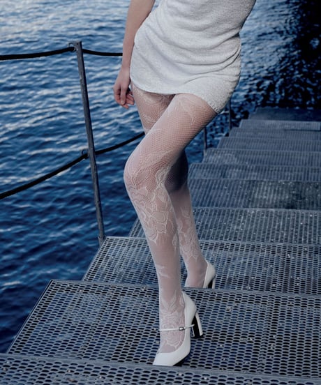 Trasparenze CERVIA Tights in Seta (Ivory)