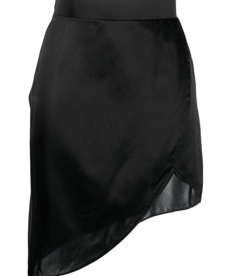 Maison Close Silk Skirt in Black