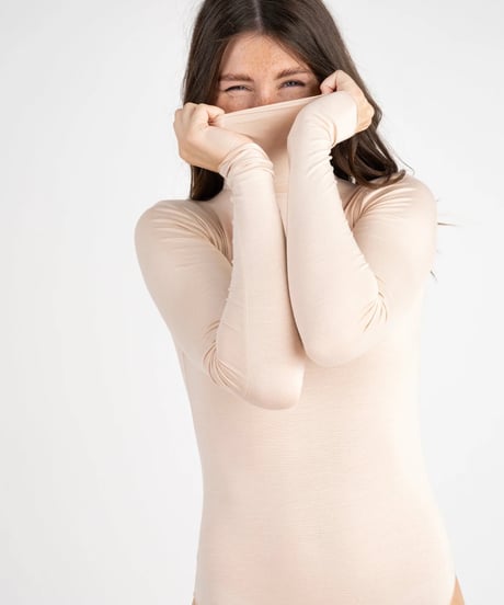 Passionata High Neck Body in Beige