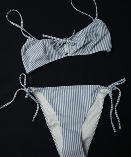 Ysé Gabrielle Bikini Set in Blue Stripes