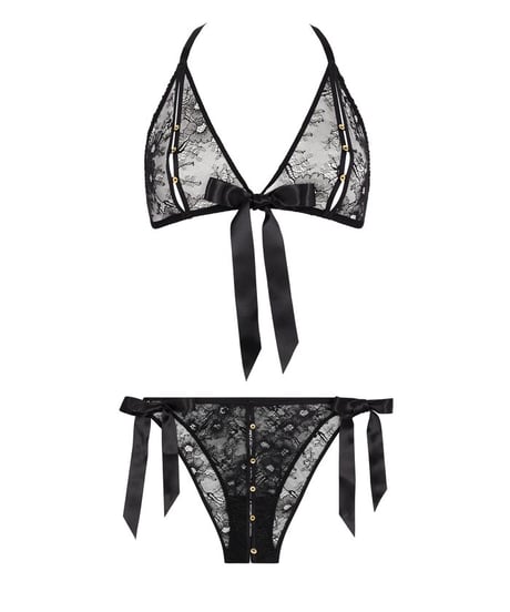 Aubade Lace Insomnia Set in Black